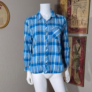 Vintage Y2K Blue Flannel by Laura Scott